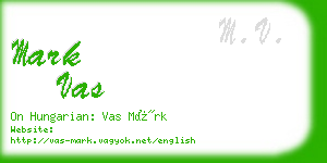 mark vas business card